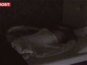 Russian honey gets professional fuck-fest to help her sleep