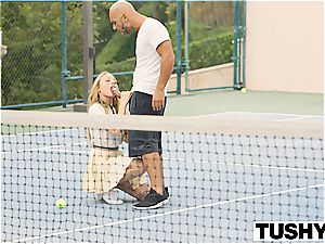 TUSHY first-ever anal For Tennis student Aubrey starlet